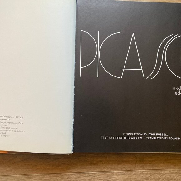 PICASSO 1st Ed. Hardcover Book, Printed by Felicie 1974, Illustrated in France - Picture 7 of 7